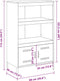 vidaXL - Hoge - kast - 68x39x113 - cm - staal - antracietkleurig
