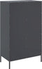vidaXL - Hoge - kast - 68x39x113 - cm - staal - antracietkleurig