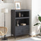 vidaXL - Hoge - kast - 68x39x113 - cm - staal - antracietkleurig