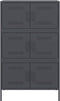 vidaXL - Hoge - kast - 68x39x113 - cm - staal - antracietkleurig