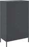 vidaXL - Hoge - kast - 68x39x113 - cm - staal - antracietkleurig
