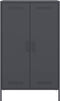 vidaXL - Hoge - kast - 68x39x113 - cm - staal - antracietkleurig