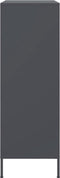 vidaXL - Hoge - kast - 68x39x113 - cm - staal - antracietkleurig