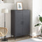 vidaXL - Hoge - kast - 68x39x113 - cm - staal - antracietkleurig