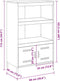vidaXL - Hoge - kast - 68x39x113 - cm - staal - olijfgroen