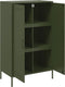 vidaXL - Hoge - kast - 68x39x113 - cm - staal - olijfgroen