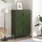 vidaXL - Hoge - kast - 68x39x113 - cm - staal - olijfgroen