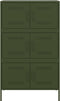 vidaXL - Hoge - kast - 68x39x113 - cm - staal - olijfgroen