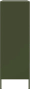 vidaXL - Hoge - kast - 68x39x113 - cm - staal - olijfgroen