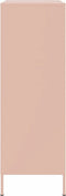 vidaXL - Hoge - kast - 68x39x113 - cm - staal - roze