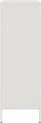 vidaXL - Hoge - kast - 68x39x113 - cm - staal - wit