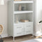 vidaXL - Hoge - kast - 68x39x113 - cm - staal - wit
