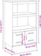 vidaXL - Hoge - kast - 68x39x113 - cm - staal - zwart