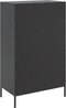 vidaXL - Hoge - kast - 68x39x113 - cm - staal - zwart