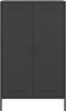 vidaXL - Hoge - kast - 68x39x113 - cm - staal - zwart