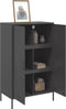 vidaXL - Hoge - kast - 68x39x113 - cm - staal - zwart
