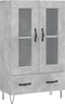 vidaXL - Hoge - kast - 69,5x31x115 - cm - bewerkt - hout - betongrijs