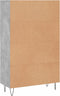 vidaXL - Hoge - kast - 69,5x31x115 - cm - bewerkt - hout - betongrijs