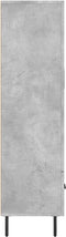 vidaXL - Hoge - kast - 69,5x31x115 - cm - bewerkt - hout - betongrijs