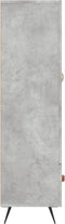 vidaXL - Hoge - kast - 69,5x31x115 - cm - bewerkt - hout - betongrijs