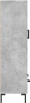vidaXL - Hoge - kast - 69,5x31x115 - cm - bewerkt - hout - betongrijs