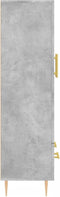 vidaXL - Hoge - kast - 69,5x31x115 - cm - bewerkt - hout - betongrijs