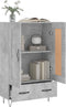 vidaXL - Hoge - kast - 69,5x31x115 - cm - bewerkt - hout - betongrijs