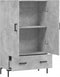 vidaXL - Hoge - kast - 69,5x31x115 - cm - bewerkt - hout - betongrijs