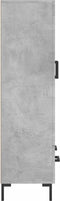vidaXL - Hoge - kast - 69,5x31x115 - cm - bewerkt - hout - betongrijs