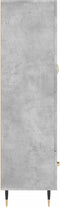 vidaXL - Hoge - kast - 69,5x31x115 - cm - bewerkt - hout - betongrijs