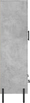 vidaXL - Hoge - kast - 69,5x31x115 - cm - bewerkt - hout - betongrijs