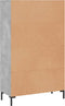 vidaXL - Hoge - kast - 69,5x31x115 - cm - bewerkt - hout - betongrijs
