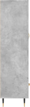 vidaXL - Hoge - kast - 69,5x31x115 - cm - bewerkt - hout - betongrijs