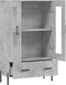 vidaXL - Hoge - kast - 69,5x31x115 - cm - bewerkt - hout - betongrijs