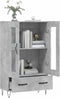 vidaXL - Hoge - kast - 69,5x31x115 - cm - bewerkt - hout - betongrijs