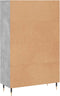 vidaXL - Hoge - kast - 69,5x31x115 - cm - bewerkt - hout - betongrijs