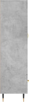 vidaXL - Hoge - kast - 69,5x31x115 - cm - bewerkt - hout - betongrijs
