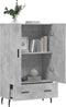 vidaXL - Hoge - kast - 69,5x31x115 - cm - bewerkt - hout - betongrijs