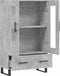 vidaXL - Hoge - kast - 69,5x31x115 - cm - bewerkt - hout - betongrijs