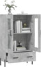 vidaXL - Hoge - kast - 69,5x31x115 - cm - bewerkt - hout - betongrijs