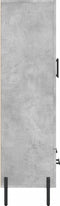 vidaXL - Hoge - kast - 69,5x31x115 - cm - bewerkt - hout - betongrijs