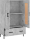 vidaXL - Hoge - kast - 69,5x31x115 - cm - bewerkt - hout - betongrijs