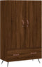 vidaXL - Hoge - kast - 69,5x31x115 - cm - bewerkt - hout - bruin - eikenkleur