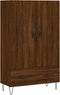 vidaXL - Hoge - kast - 69,5x31x115 - cm - bewerkt - hout - bruin - eikenkleur