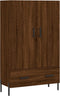 vidaXL - Hoge - kast - 69,5x31x115 - cm - bewerkt - hout - bruin - eikenkleur