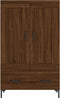 vidaXL - Hoge - kast - 69,5x31x115 - cm - bewerkt - hout - bruin - eikenkleur