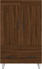 vidaXL - Hoge - kast - 69,5x31x115 - cm - bewerkt - hout - bruin - eikenkleur