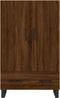 vidaXL - Hoge - kast - 69,5x31x115 - cm - bewerkt - hout - bruin - eikenkleur