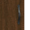 vidaXL - Hoge - kast - 69,5x31x115 - cm - bewerkt - hout - bruin - eikenkleur