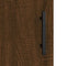 vidaXL - Hoge - kast - 69,5x31x115 - cm - bewerkt - hout - bruin - eikenkleur